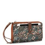 Sakroots Women's Smartphone Crossbody Bag in Eco-Twill, Convertible Purse with Detachable Wristlet Strap, Includes Phone Wallet Pockets Large, Sienna Spirit Desert, One Size