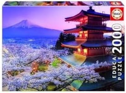 Educa - Genuine Puzzles. Monte Fuji, Giappone. Puzzle per adulti. 2000 Pezzi.