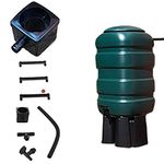 Fine Garden 100L Water Butt Kit with Stand, Tap, Hose, T-Piece, Diverter Complete Rainwater Collector for Eco-Friendly Gardening and Water Conservation and Water with Easy Installation.