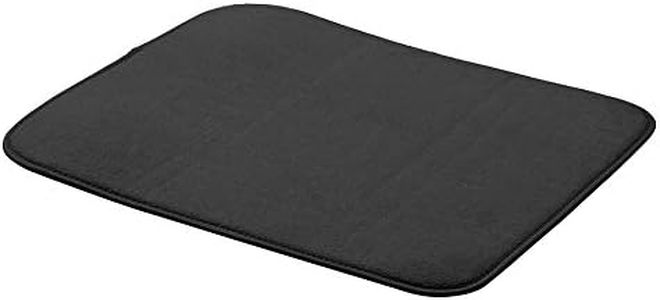 Amazon Basics Dish Drying Mat - 41x46cm - Black, 3-Pack