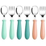 6 Pieces Toddler Utensils Stainless
