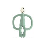 Matchstick Monkey, Original Teether & Gel Applicator, Silicone, Easy To Grip, BPA Free, 3 Months Old+, 10.5 cm, Mint Green Monkey