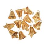 Asian Hobby Crafts Golden Metal Balls for DIY Craft Making, Pack of 25 Pieces 2.5 Size, Shiny Golden Metal Bells for Kids School Project and Craft Projects