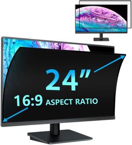 STARY 2023 Upgrade24 Inch 16:9 Computer Privacy Screen Filter for Monitor - Privacy Shield and Anti-Glare-Blue Light Protector