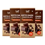 Lo! Foods - Dark Keto Chocolates - 160g | No Added Sugar | Only 0.8g Of Net Carbs Per Serving | Guilt Free Chocolate for Indulgence | Valentine's Chocolate Gift of Dark Chocolates