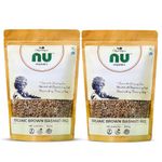 Nu Organics Basmati "Brown Rice" - 1kg Unpolished | 100% Organic | High in Dietary Fiber | Gluten-Free | Pesticide and Chemical-Free Basmati rice