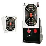 Atflbox 7 x 9 Inch BB Gun Target Trap with 10pcs Paper Target and Spinning Shooting Targets for Airsoft, Rifle, Airgun