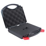 Small Hard Carrying Case with Pluck Foam Interior for Pistol, GoPro, Camera, and More - Outer Size 9 x 7.7 x 2.2 Inches, Black