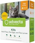 Advecta Plus Flea Prevention For Cats, Cat and Kitten Treatment & Control, Small and Large, Fast Acting Waterproof Topical Drops, 4 Month Supply