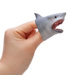 Schylling SC-SBFP Shark Baby Finger Puppet, Assorted Designs and Colours