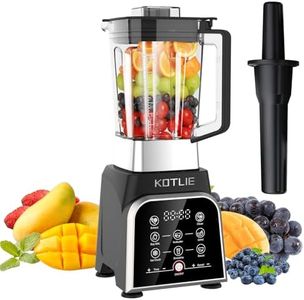 Batidora de Vaso, KOTLIE Batidora Smoothie 2000W con 8 Programas Preestablecidos, Blender Gasto y Tiempo Ajustables, La Botella sin BPA de 2L Gran Capacidad, 28000 RPM