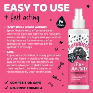 BUGALUGS Itch Immunity Dog Spray – Soothing Relief for Pets