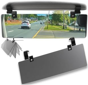 Glare Guard XL MaxView Polarized Car Visor Extender, Anti-Glare Sun Visor Extension for Car Protects Glare/UV Rays, Car Visor Extender Sun Blocker Universal 15 x 5 for Cars, Trucks & SUVs,USA Made