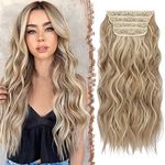 FESHFEN Clip in Hair Extensions 4PC