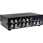 Duttek RCA Switch Box, 4 Port RCA Selector Switch, AV Switch RCA Switcher 4 in 1 Out Composite Video L/R Audio Selector Box for DVD STB Game Consoles