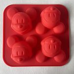 4 Cups Mickey Mouse Silicone Cake molds, Ice Mold, Candy Tray for Mousse Cake Decoration, Jelly, Icing Soap, Chocolate and DIY Tools