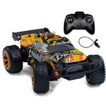 L.O.T TOYS Remote Control Car | 15Kmph, 2.4Ghz | Remote Car, Dune Racer for Kids, Birthday Gift, PVC Shell, High-Speed Racing Car, Long-Range Control with LED Lights (Desert)