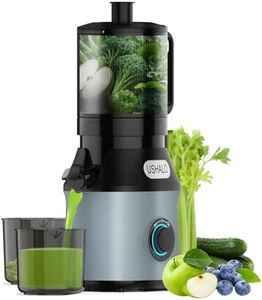 Juicer Machines, USHALO Cold Press Juicer with 5.5" Large Feed Chute Fit Whole Fruits and Vegetables, 300W Slow Masticating Juicer with High Juice Yield, Easy to Clean, BPA Free