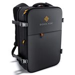 rooCASE Venice Travel Backpack 25L - 15.6 inch Laptop for Business Weekender Luggage Carry On Backpack for International Travel Bag for Men and Women, 2 FREE Packing Cubes Included, Black, Venice