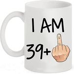 Funny 40th Birthday Gift idea, 11 oz Coffee Mug for Men and Women Turning 40 Years Old as a Joke Birthday Celebration Cup, Dishwasher and Microwave friendly. Best Gift for Mum, dad, Teacher or anyone