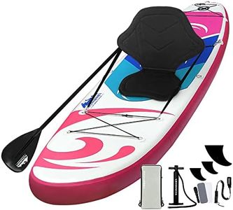 Weisshorn Stand Up Paddle Board, Inflatable SUP Standup Paddles Boards Surfboard Surf Board Paddleboard Island Fishing Kayak Accessories, with Hand Pump Backpack Repair Kit 15cm Thick