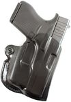 Desantis Mini Fits Glock 43 with Stream Light TLR6 Leather Right Hand Scabbard Belt Holster, Black