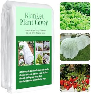 HONPHIER Garden Plant Fleece Frost Protection 2M x 10M Horticultural Fleece Covers Frost Blankets for Plants Winter Plant Protection Protect Plants from Harsh Weather, Birds and Pests