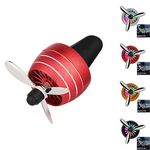 Speedwav New Alloy LED Light Air Force Car Air Freshener Propeller Perfume Shaped Air Vent Clip Decoration Fan For Vehicle Car Interior AC Vent Accessories - 1pcs, Multicolor