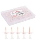 PAPERPAL 280 Rose Gold Push Pins for Cork Board, Clear Thumb Tacks for Wall Hangings, Pushpins for Office School & Personal Use, Standard Size Push Pin Tacks