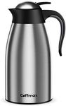 Large Thermal Coffee Carafe 2L/68Oz - Double Wall Vacuum Insulated BPA Free Stainless Steel Easy Server Beverage Pitcher - Lab-Tested Hot and Cold Thermos Jug - 12 Hour Heat Retention Pot by Coffmax