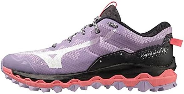 Mizuno Wave Mujin 9 Zapatillas para carreras de montaña para Mujer, Morado (Pastel Lilac/White/Sun Kissed Coral), 38.5 EU