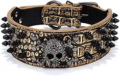 Serijoars Spiked Studded Dog Collar