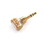 DD ddHiFi DJ35AG 2.5mm Balanced Female to 3.5mm Male Headphone Jack Adapter with 24k Gold Plated Copper Plug, The Upgraded Gold Version of Audio Converter for Earphone, Music Player and Amplifier