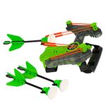 Zing Air Hunterz Wrist Bow - Includes 1 Wrist Bow and 3 Suction Cup Arrows, Launches Arrows Up to 45 ft (green)