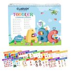 Clapjoy Velcro Book Preschool Busy Book Toddler, Kids16 Activities, | Quiet Book | Preschool Learning Montessori Busy Book, 16 in 1 Busy Book & Return Gift for Toddlers for Kids of Age up to 4 Years (Level 2)