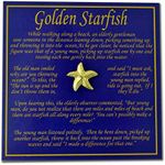 StockPins Gold Starfish "You Make a Difference" Lapel Pin with Gift Card – Perfect for Employee and Volunteer Recognition