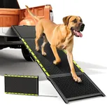 74'' L & 20'' W Longest Dog Ramp for Car - Extra Wide Portable Pet Ramps for Large Dogs, Dog Car Ramps for SUV/Truck/RV/Bed, Lightweight Dogs Ramp with Non-Slip Mesh Up to 400LBS, Black