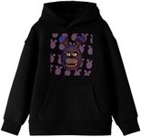 Bioworld Five Nights At Freddy’s Bonnie Head Long Sleeve Black Youth Hooded Sweatshirt -Medium