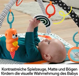 Fisher-Price 3-in-1 Baby Activity Gym – Play Mat & Tummy Time Toy