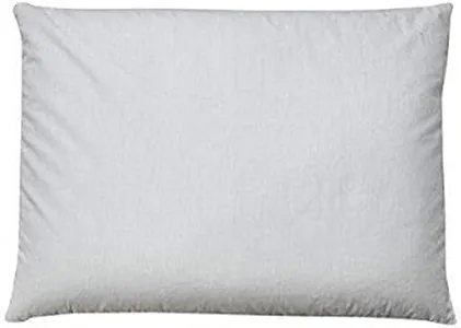 Sobakawa Traditional Buckwheat Pillow Organic Cotton with Natural Technology for Cool Sleep, Neck Support for Back and Side Sleepers or as a Meditation Cushion, White (Queen)