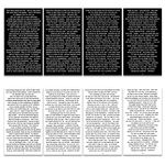 8 Sheets Inspirational Nice Words Stickers, Small Talk Stickers, Adhesive Motivational Quote Stickers, for Scrapbook Notebook Journaling Card DIY Arts Crafts Cards Decoration (Black)