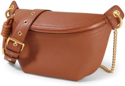 Itamood Top Grain Leather Crossbody belt bags for women,Work Travel Daily Errands,Minimalist city walk With Chain Straps