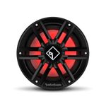 Rockford Fosgate M2D2-10SB Color Optix 10" DVC 2-Ohm Multicolor LED Lighted Marine Subwoofer for Sealed Enclosure - Black/Stainless