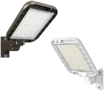 200W Black LED Parking Lot Light 30000LM 5000K Outdoor Light with Adjustable Arm Mount，200W White Adjustable Arm Mount Parking Lot Lights 5000K Shoebox Light with Dusk to Dawn Photocell