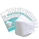 KF94 - Face Protective Mask for Adult (White) [Made in Korea] [20 Individually Packaged] KN FLAX Premium KF94 Certified Face Safety White Dust Mask for Adult [English Packing]