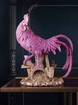 THE WHITE INK DECOR Feng Shui Rooster showpiece for Health Wealth & Happiness Statue Good Fortune, Harmony & Protection Politicking, Backbiting, Jealousy (Purple) (13.5 inches)