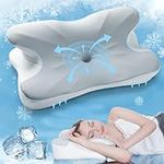 Cervical Memory Foam Pillow,Elegear Cervical Pillow for Neck Pain Relief with Cooling Pillowcase,Ergonomic Contour Neck Support Pillow for Sleeping,Orthopedic Pillow for Side Back & Stomach Sleepers