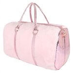 Sanjis Enterprise Fur Cute Trendy Duffel Bag Handbag Furry Fur Overnight Weekender Travel Bag Purse Fancy Gym Tote Workout Bag for Women,Mens (Pink)