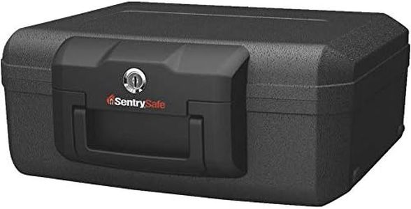 Sentry Safe SE1200 Privacy Lock Chest Safe Box - Strong Lock Box with Key - Fire Resistant Up to 843°C - Fire Proof Chest and Lock Box for Home Documents and Cash - 5L Capacity