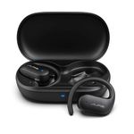 JLab Open Sport Earbuds - Wireless Open Ear Headphones, Open-Ear Sports Earbuds with Earhooks, 26H Playtime Hook Over Ear Running Earphones, IP55 Sweat-Resistant, Bluetooth Multipoint, Black